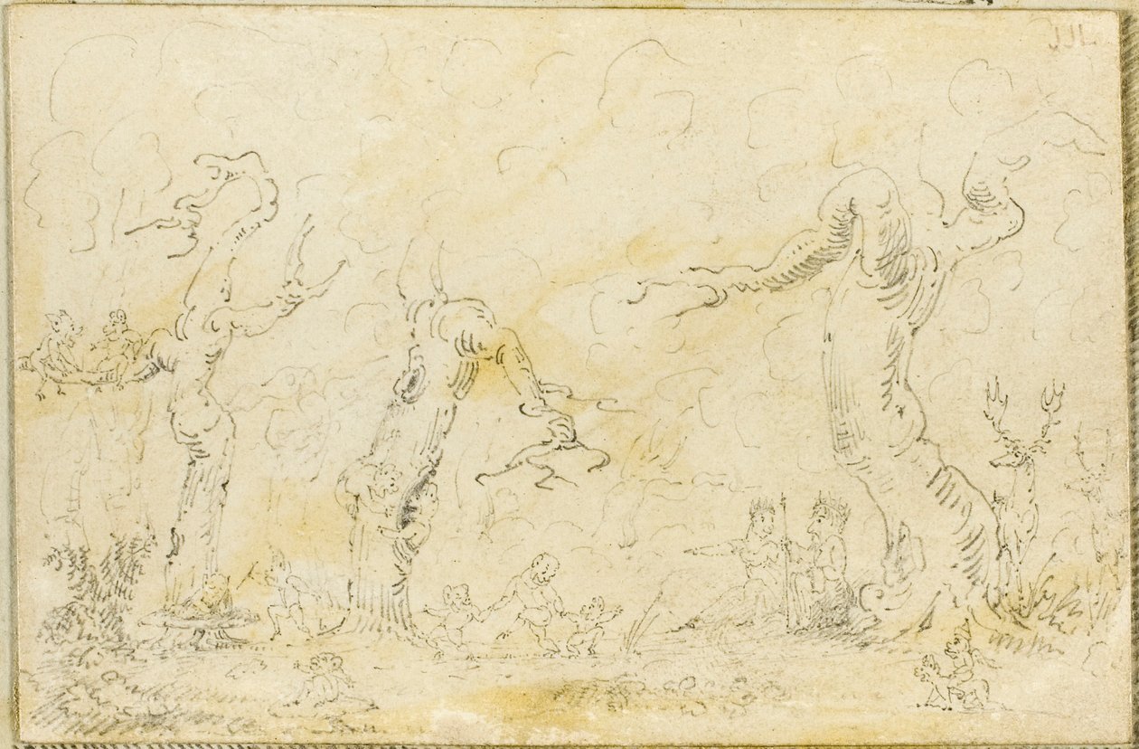 Komische scène III door George Cruikshank