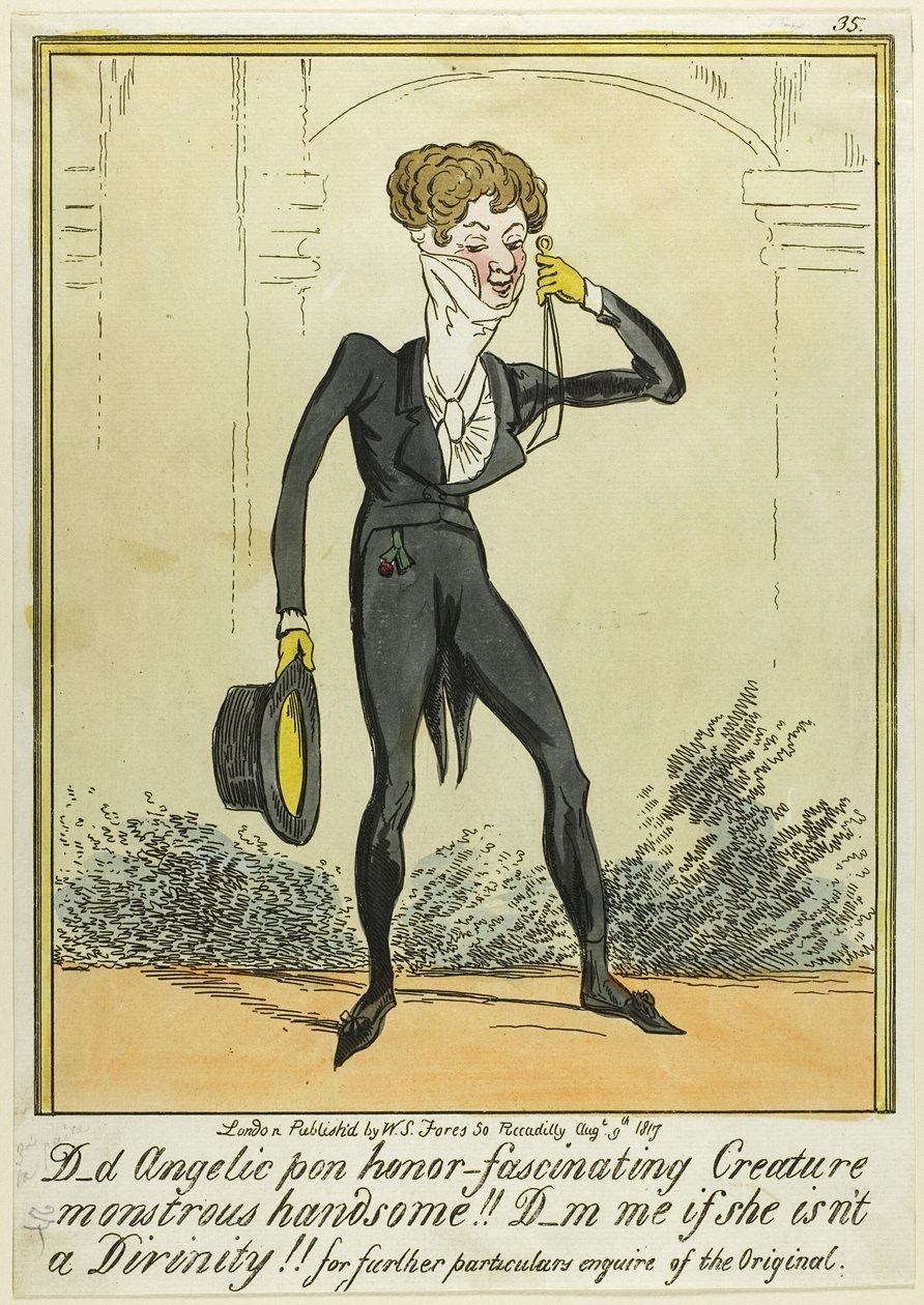 D_d Angelic pon honor-Fascinating Creature Monstrous Handsome!!! door George Cruikshank
