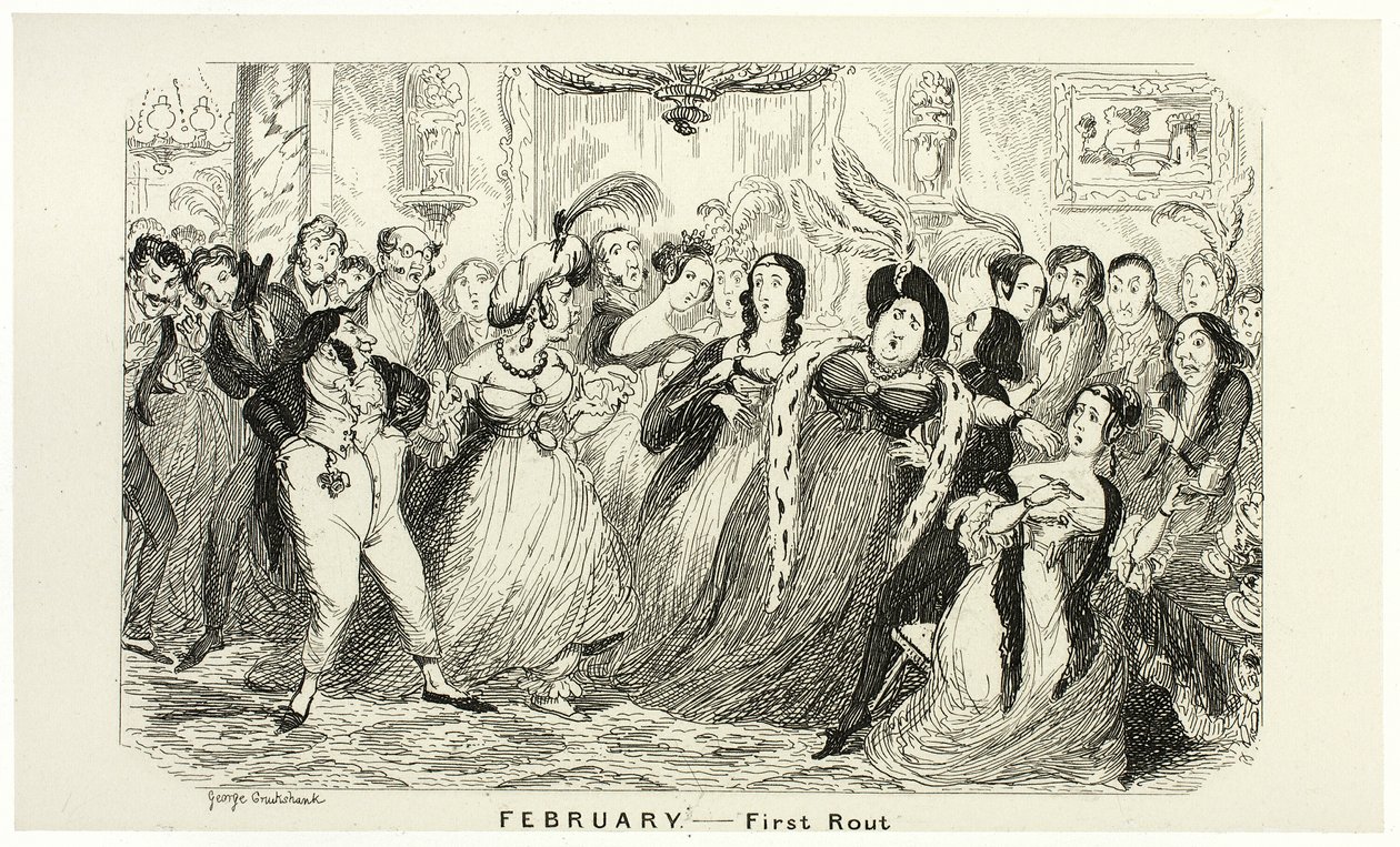 Februari - Eerste Rout van George Cruikshank