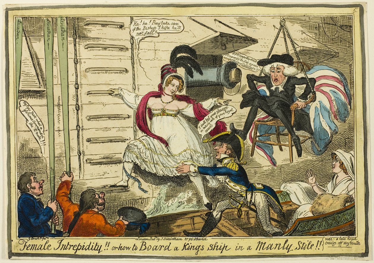 Vrouwelijke onverschrokkenheid door George Cruikshank