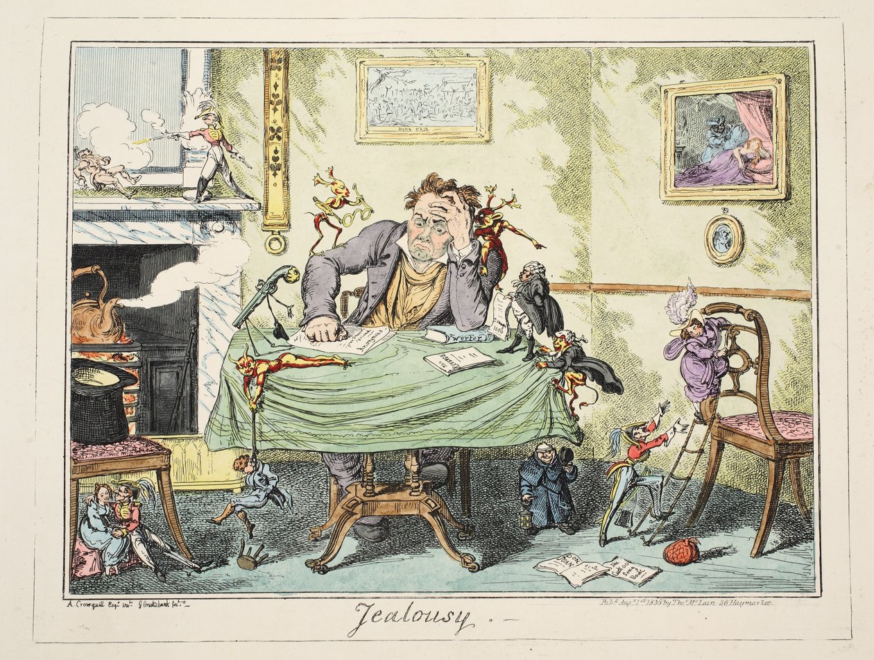 Jaloezie door George Cruikshank
