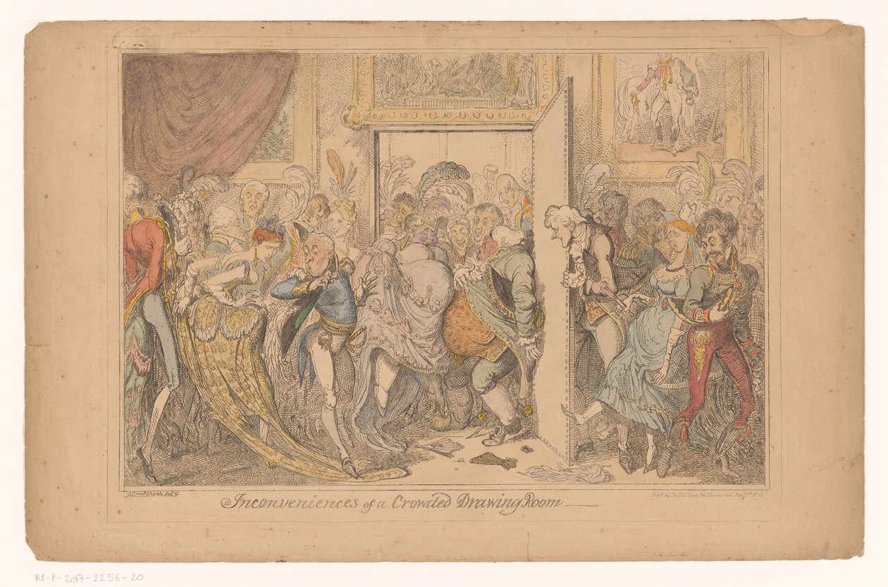 Overvol salon door George Cruikshank