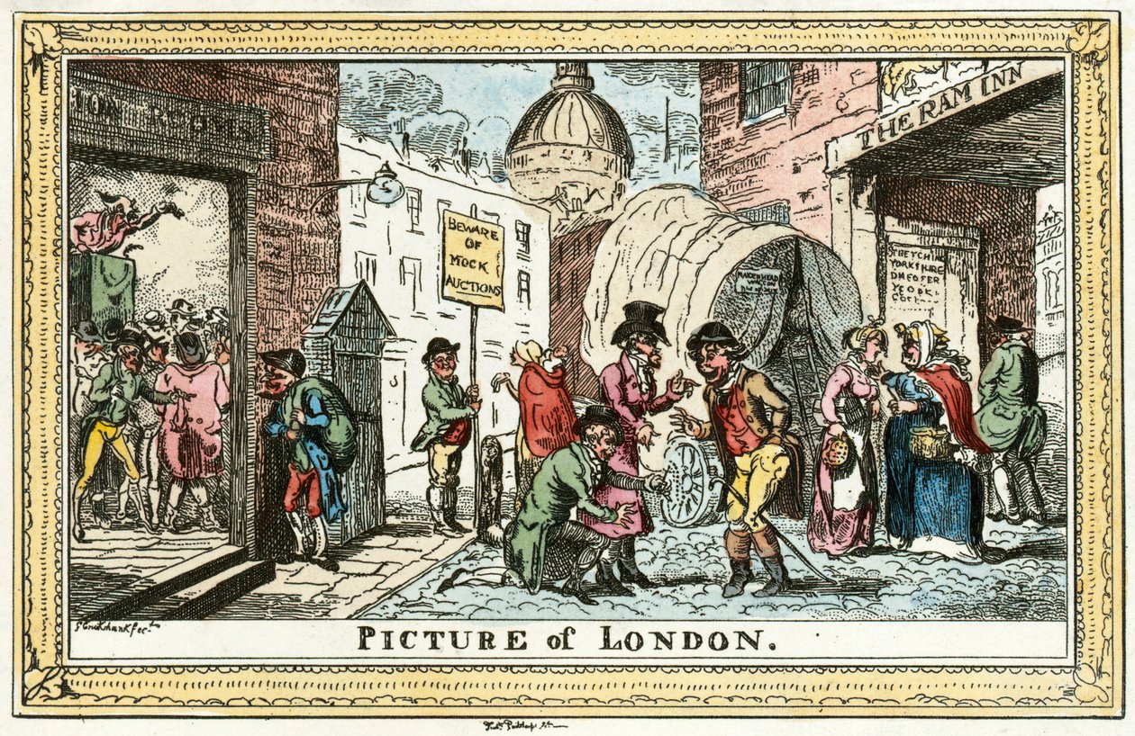 Afbeelding van Londen door George Cruikshank