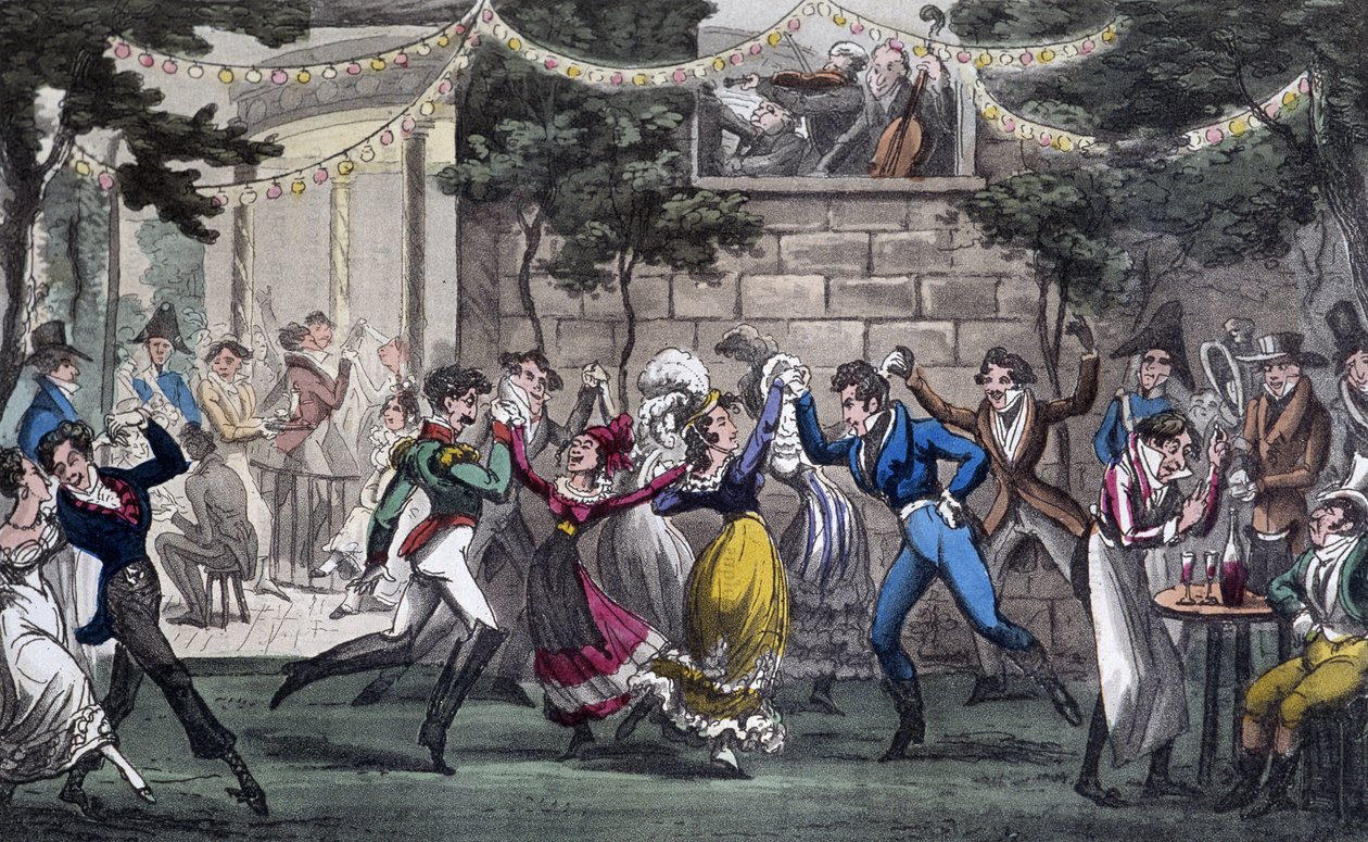 Quadrille in de salon van Mars, op de Champs Elysée - in 