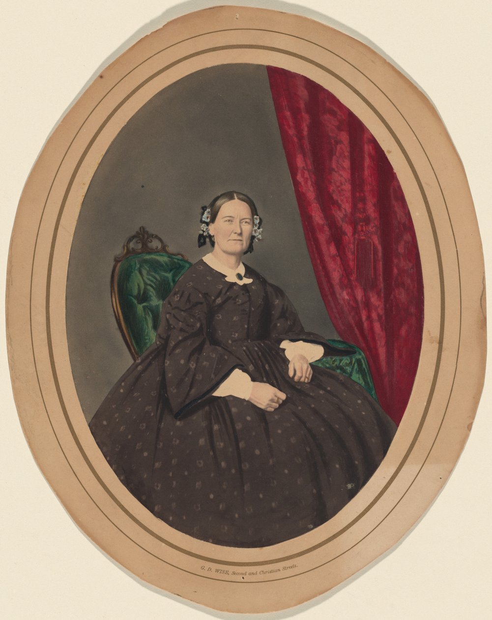 Sophie Hartman,jaren 1860 (foto) door George D. Wise