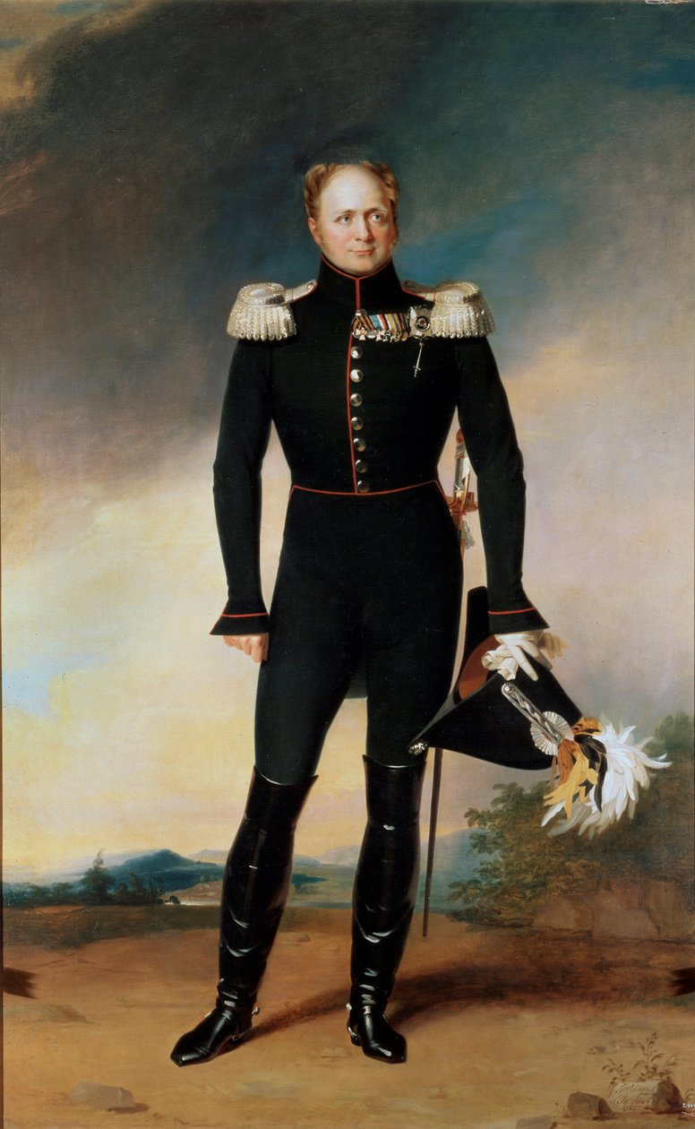Portret van Keizer Alexander I, 1825 door George Dawe