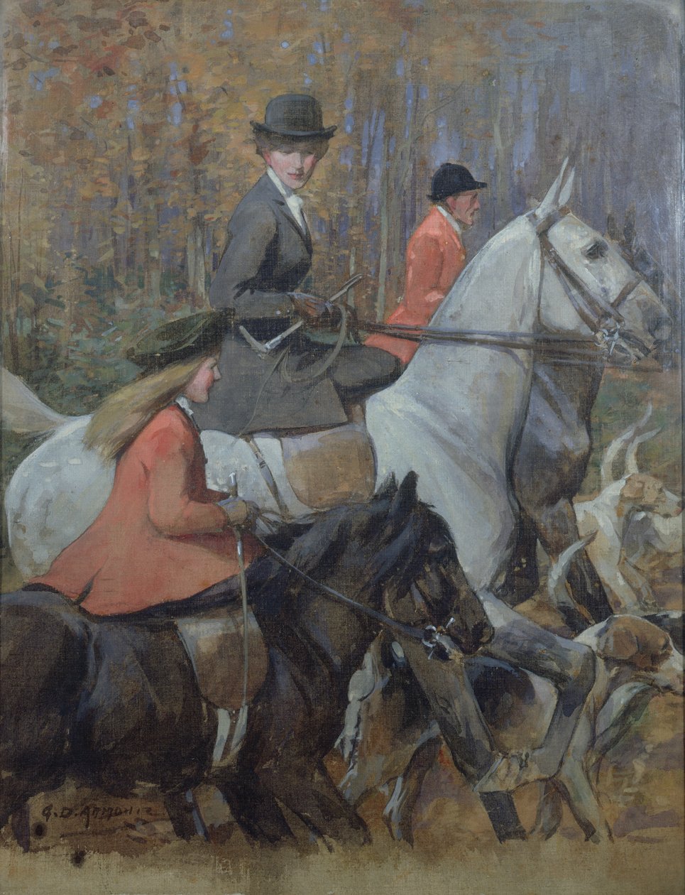 De jacht door George Denholm Armour