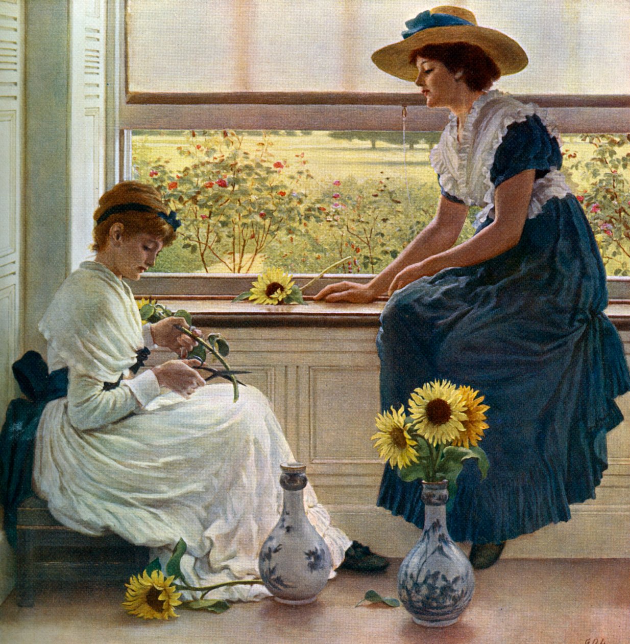 Zon en Maan Bloemen, 1890, 1912 door George Dunlop Leslie