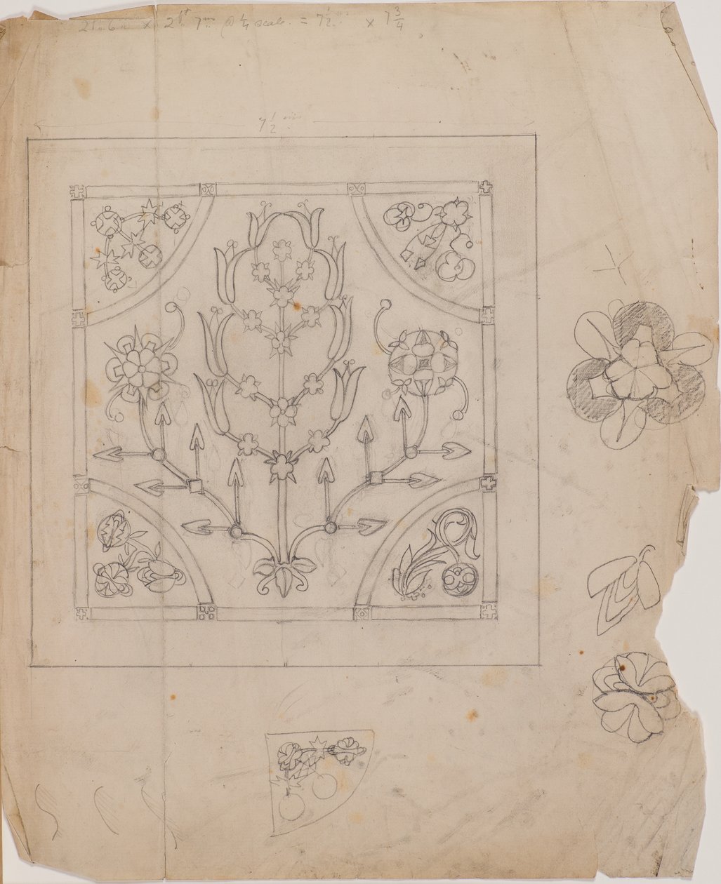 Borduurmotief door George Dutch Davidson