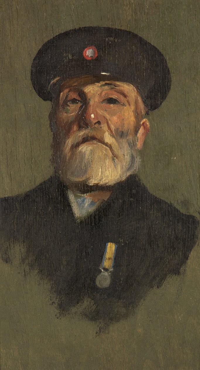 Portret van J. Lasbury, R.M.L.I., c.1920 door George Edmund Butler