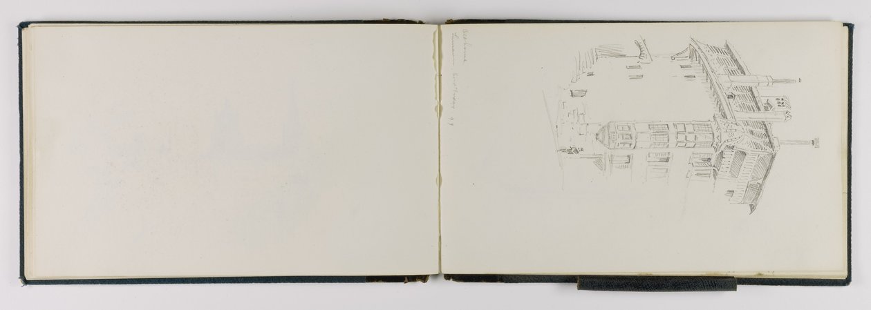 (Schetsboek) Oud huis, Lausanne door George Elbert Burr
