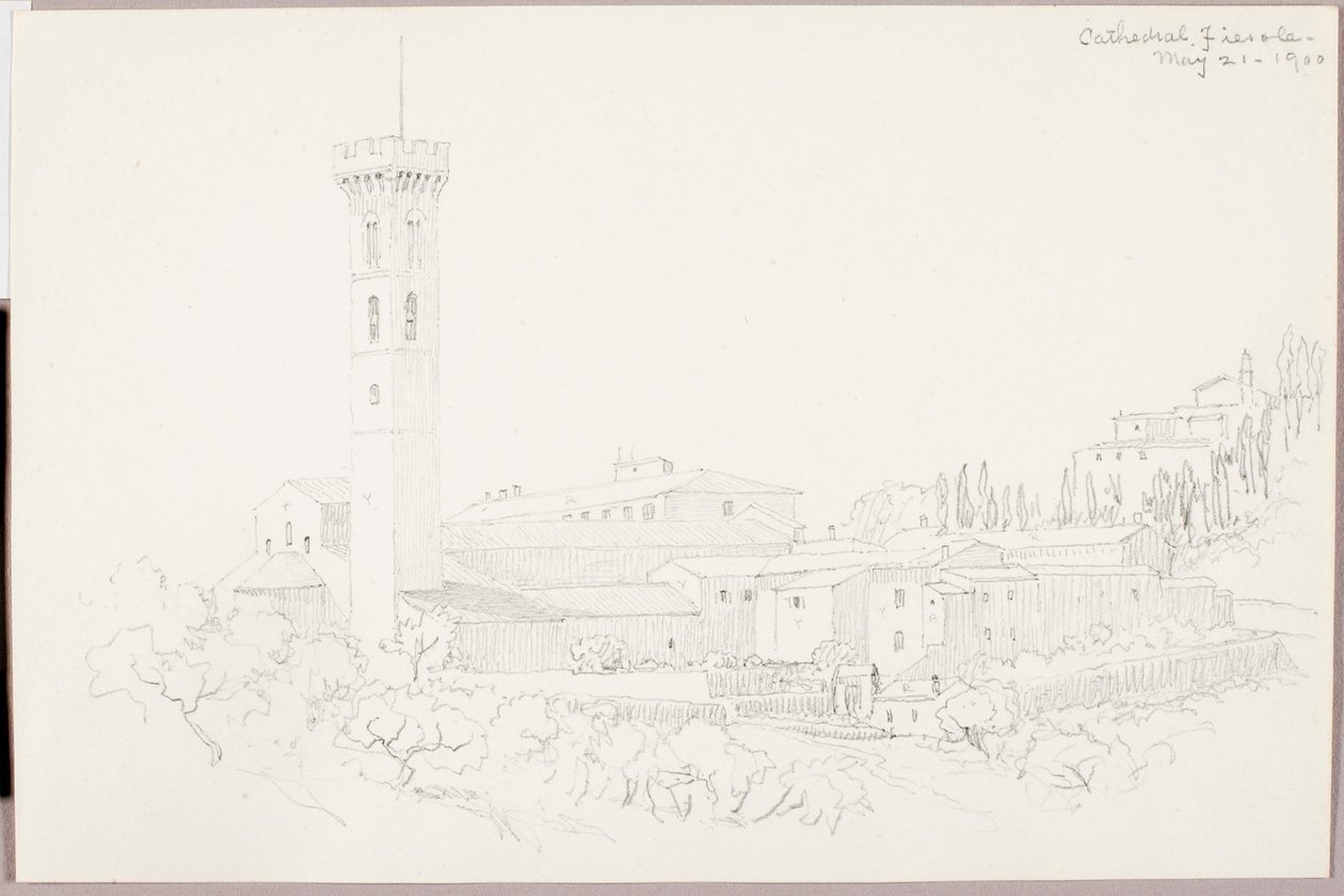 Kathedraal, Fiesole door George Elbert Burr