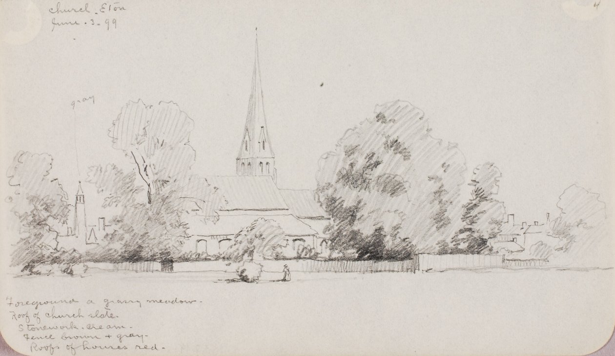 Kerk, Eton door George Elbert Burr