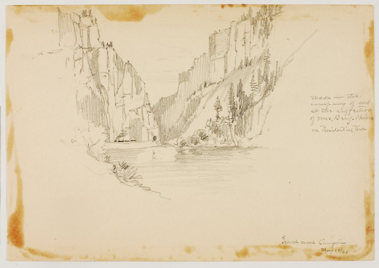 Grand River Canyon/Nabij Glenwood Springs door George Elbert Burr
