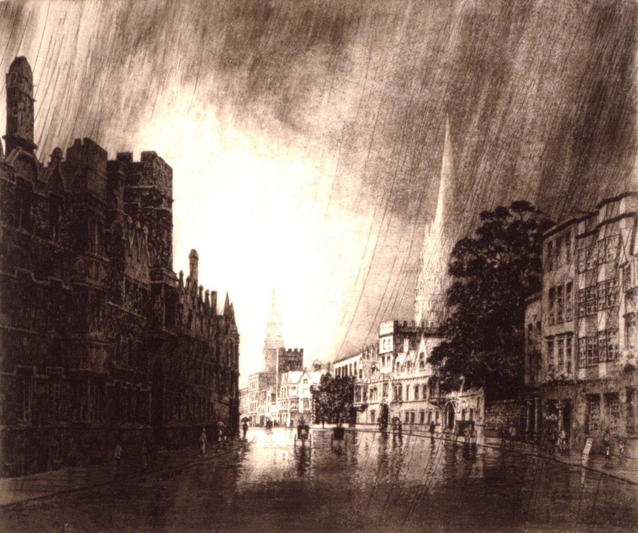 High Street, Oxford door George Elbert Burr