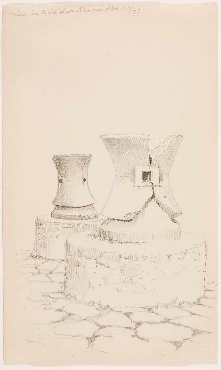 Molens in bakkerij--Pompei door George Elbert Burr