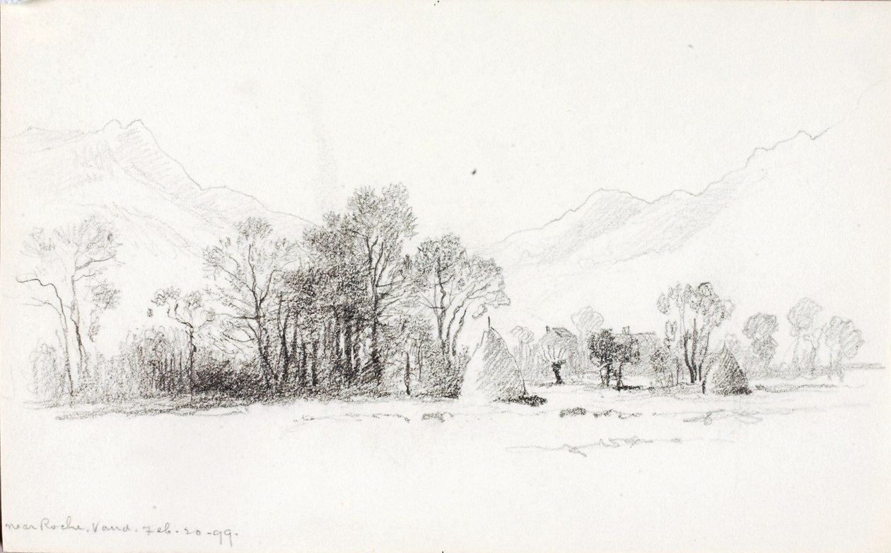 In de buurt van Roche, Vaud door George Elbert Burr