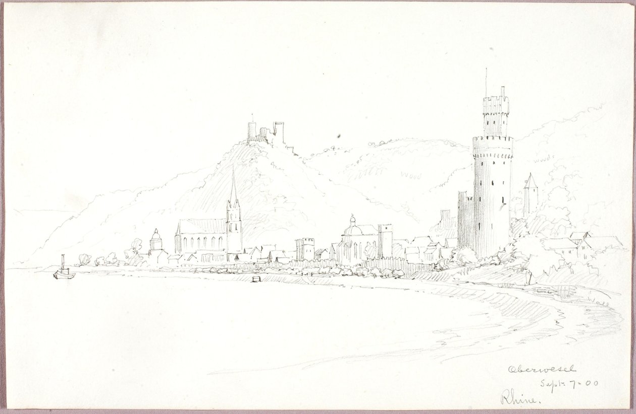 Oberwesel door George Elbert Burr