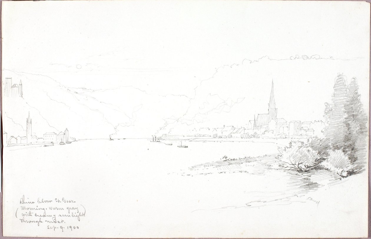 Rijn onder St. Goar door George Elbert Burr