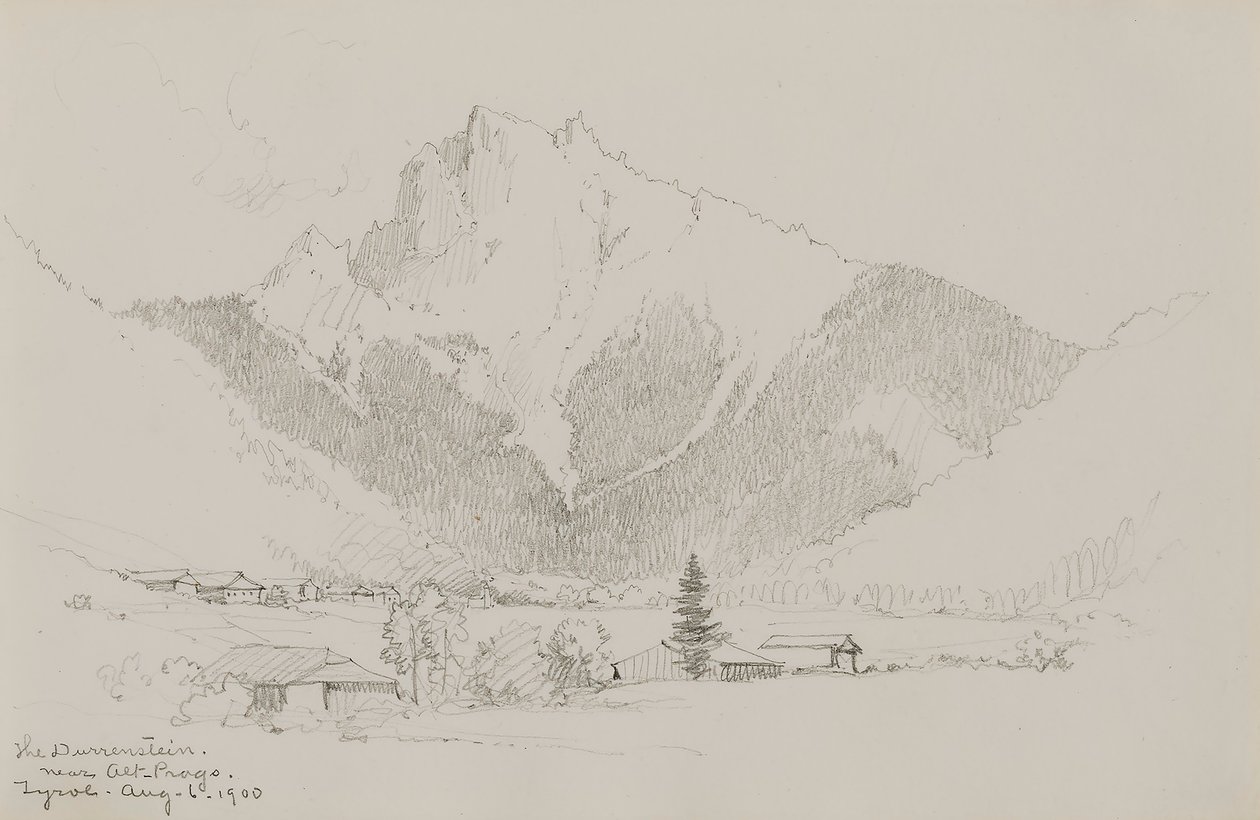 De Dürrenstein, bij Alt-Prags, Tirol door George Elbert Burr