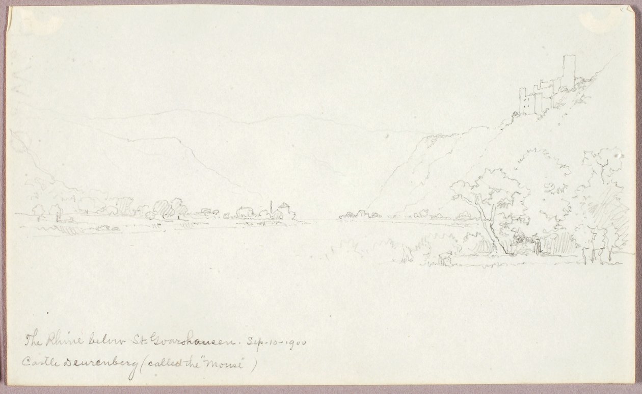 De Rijn onder St. Goarshausen door George Elbert Burr