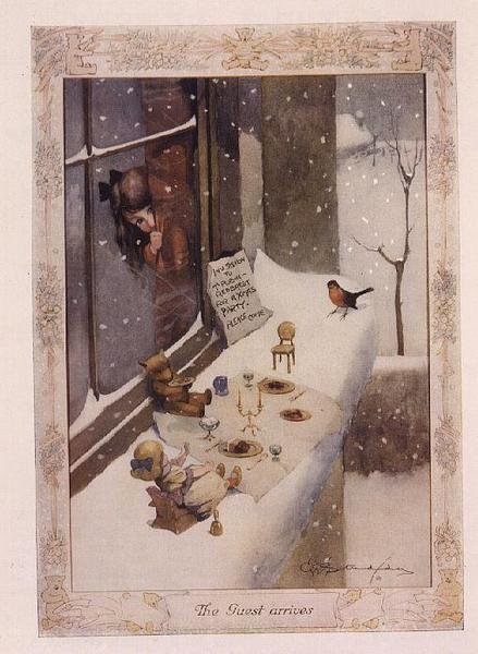 De Gast Arriveert, uit "The Graphic Christmas Number" door George Ernest Studdy