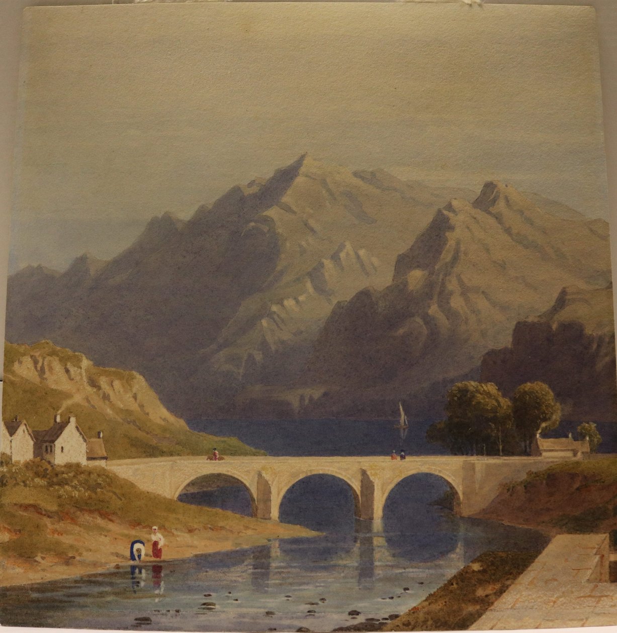 Uitzicht vanaf Fort Augustus, Caledonisch Kanaal, ca. 1830 door George Fennel Robson