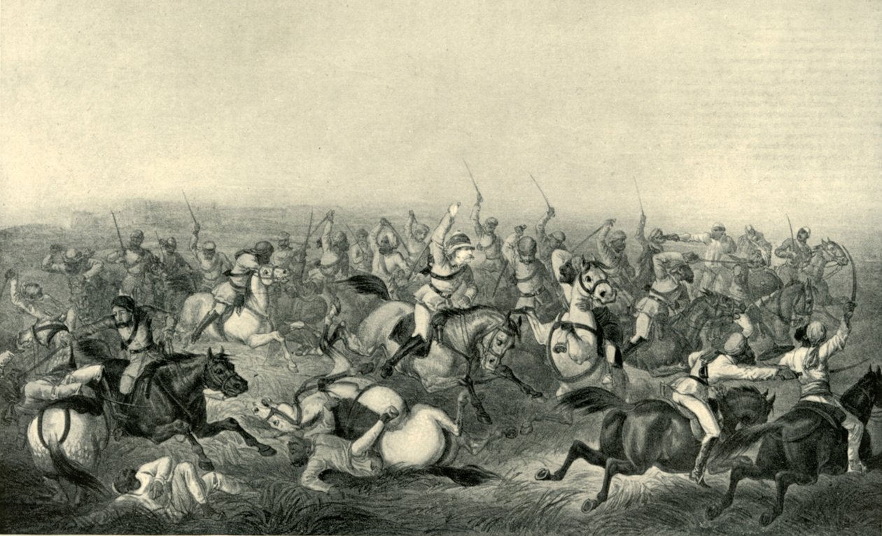Aanval van Hodsons paard bij Rhotuck door George Francklin Atkinson