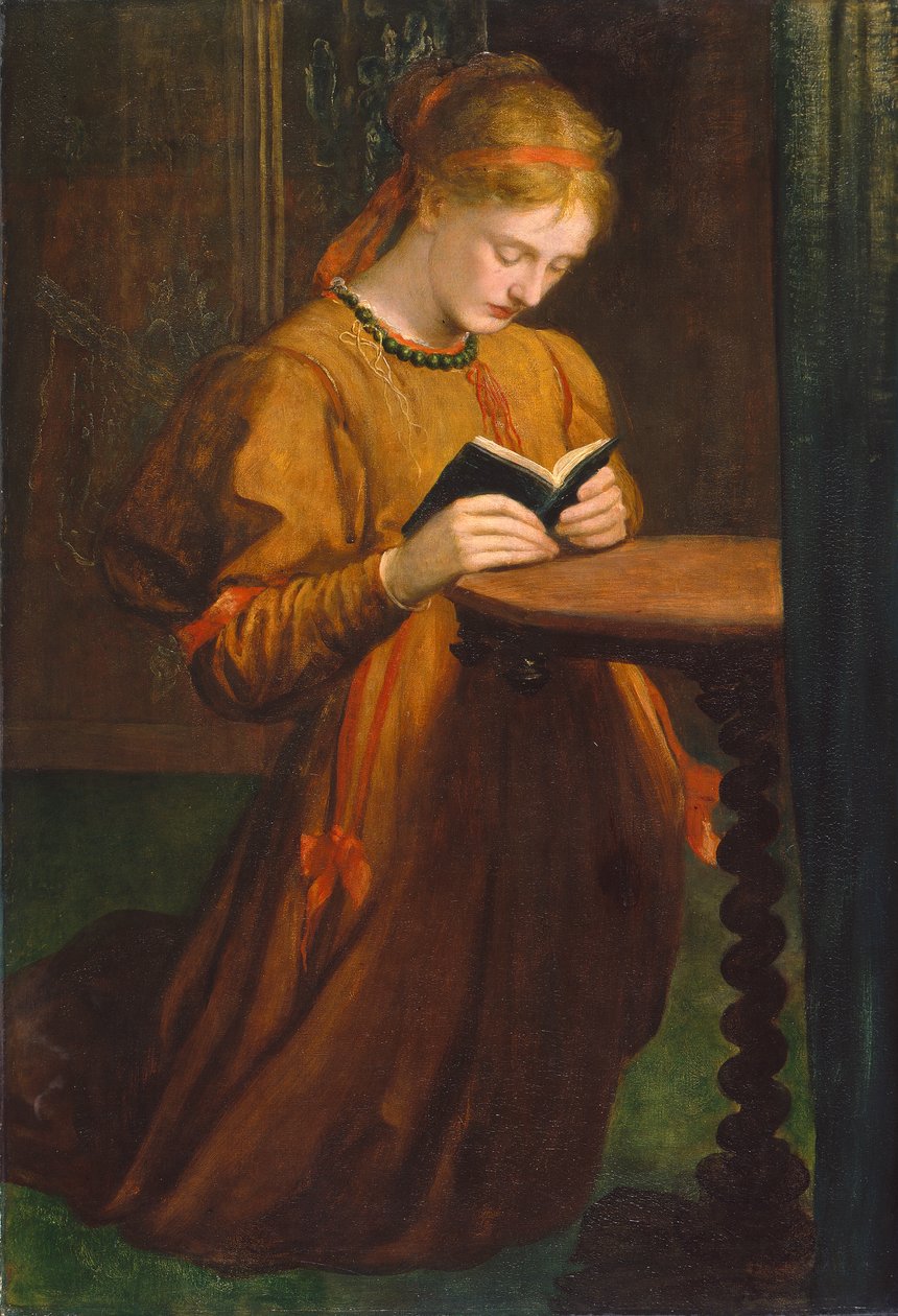 May Prinsep (Gebed) door George Frederic Watts