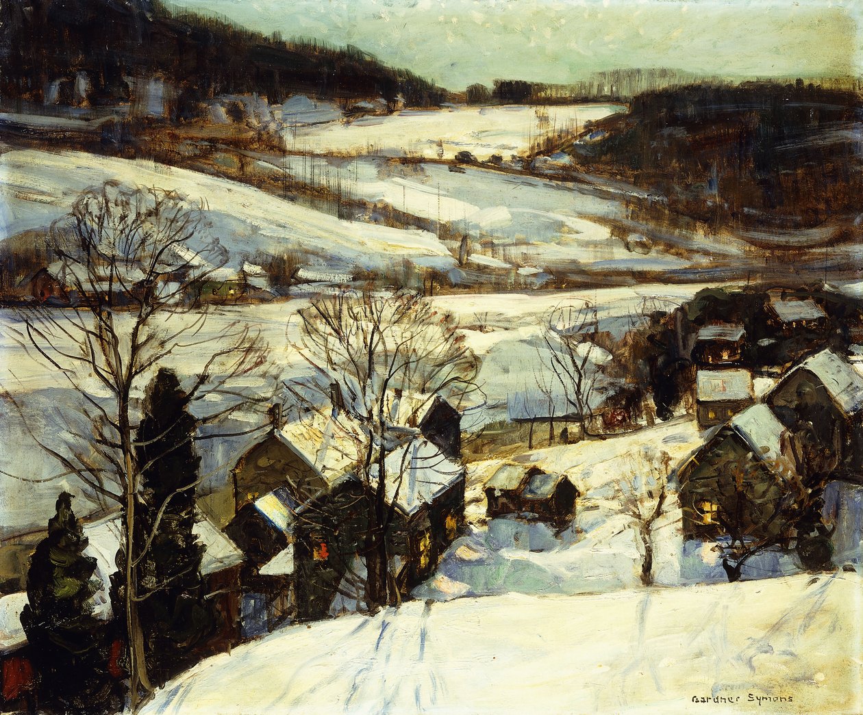 Winter Schemering door George Gardner Symons