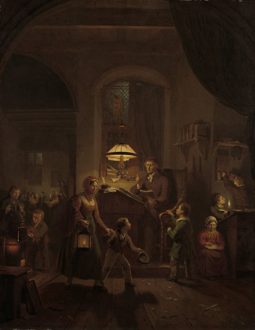 De nachtschool door George Gillis Haanen