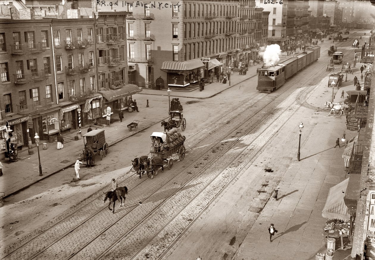Eleventh Avenue en New York Central Railroad door George Grantham   Bain News Service Bain