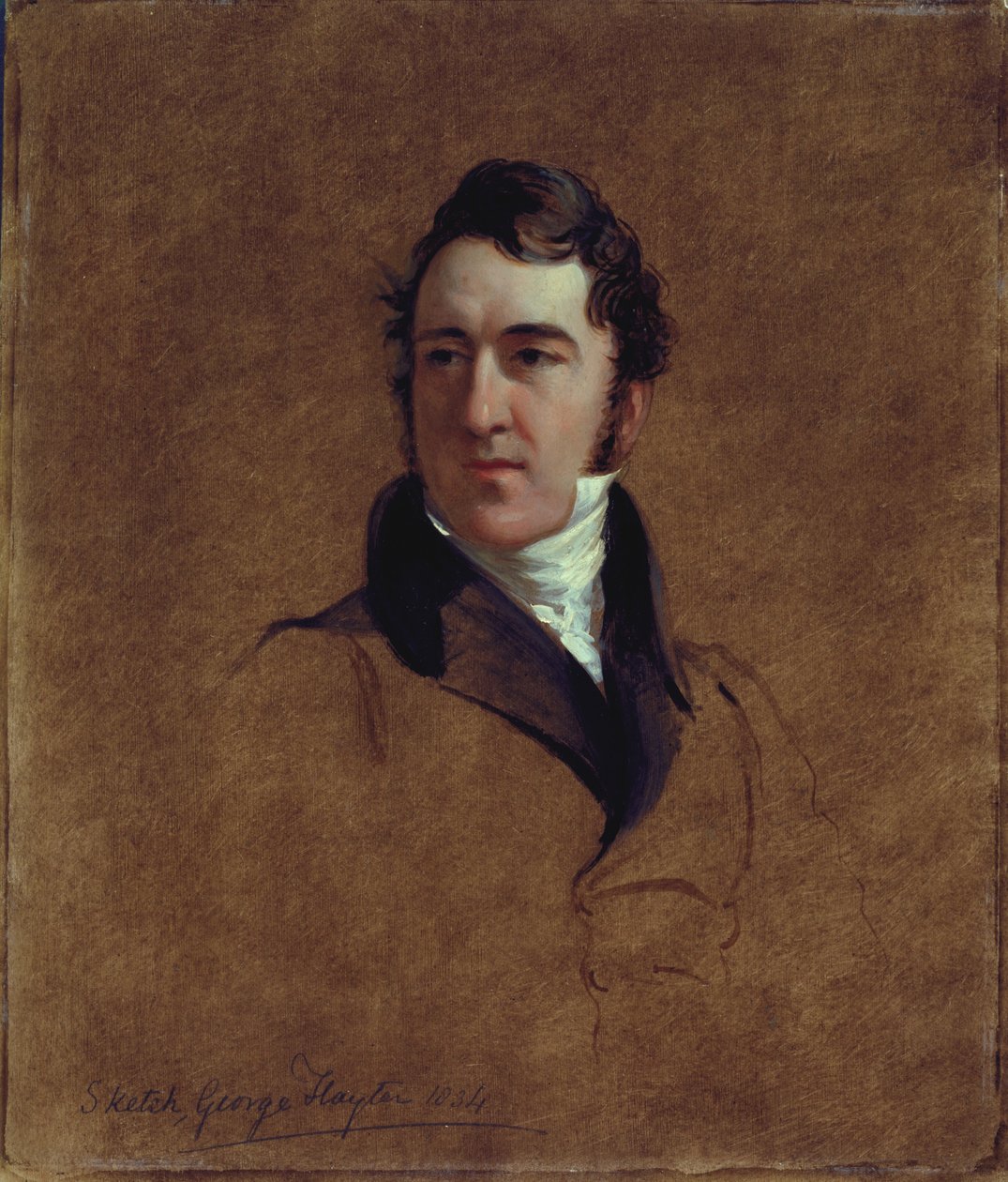 Portretschets van John Poulter, 1834 door George Hayter