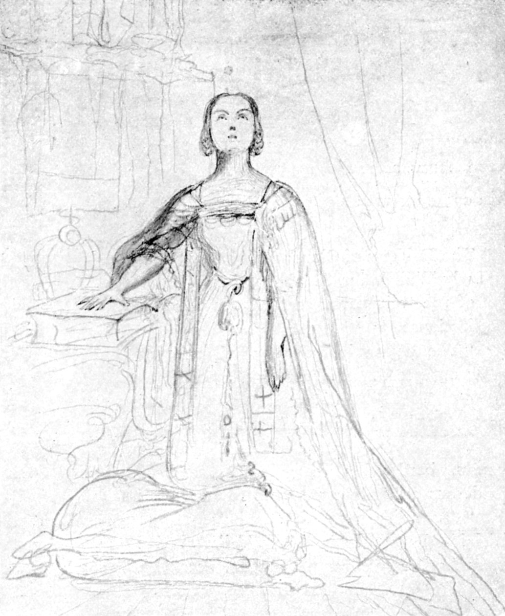 Koningin Victoria legt de kroningseed af, 1837, 1901 door George Hayter