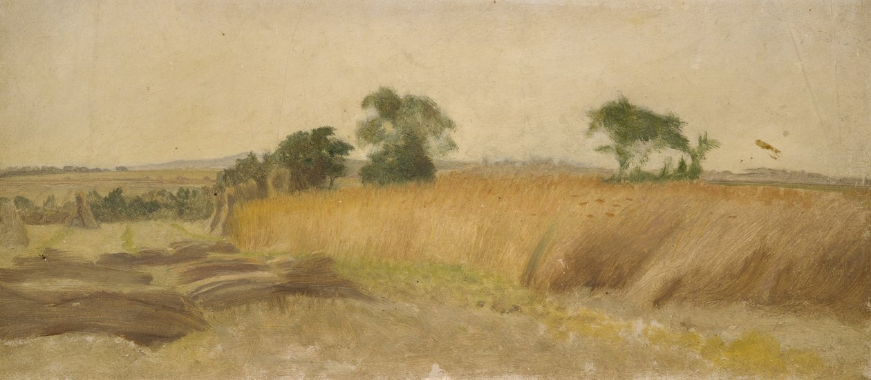Studie van een Korenveld door George Hemming Mason