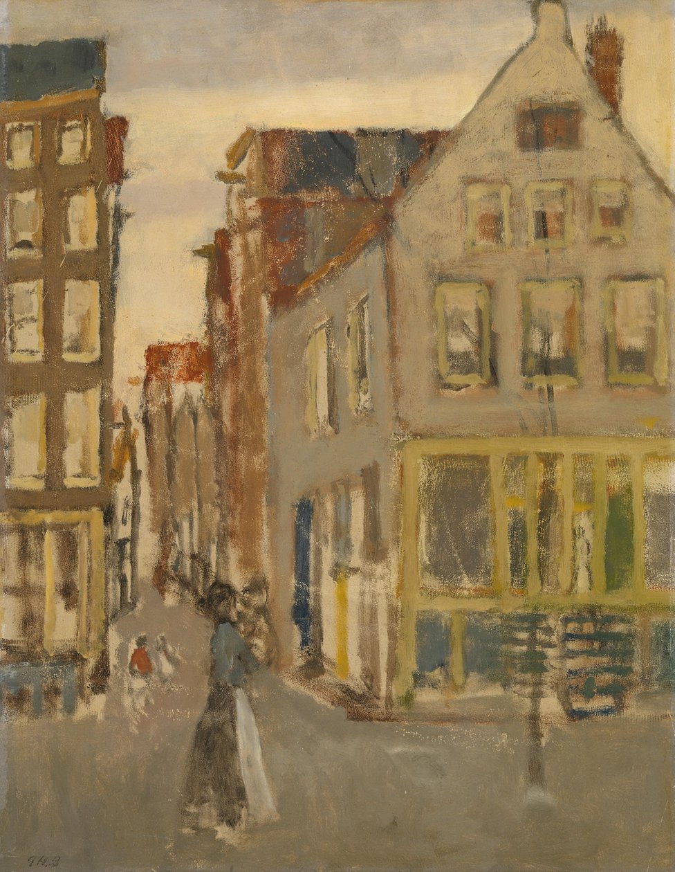 De Lauriergracht bij de Tweede Laurierdwarsstraat door George Hendrik Breitner