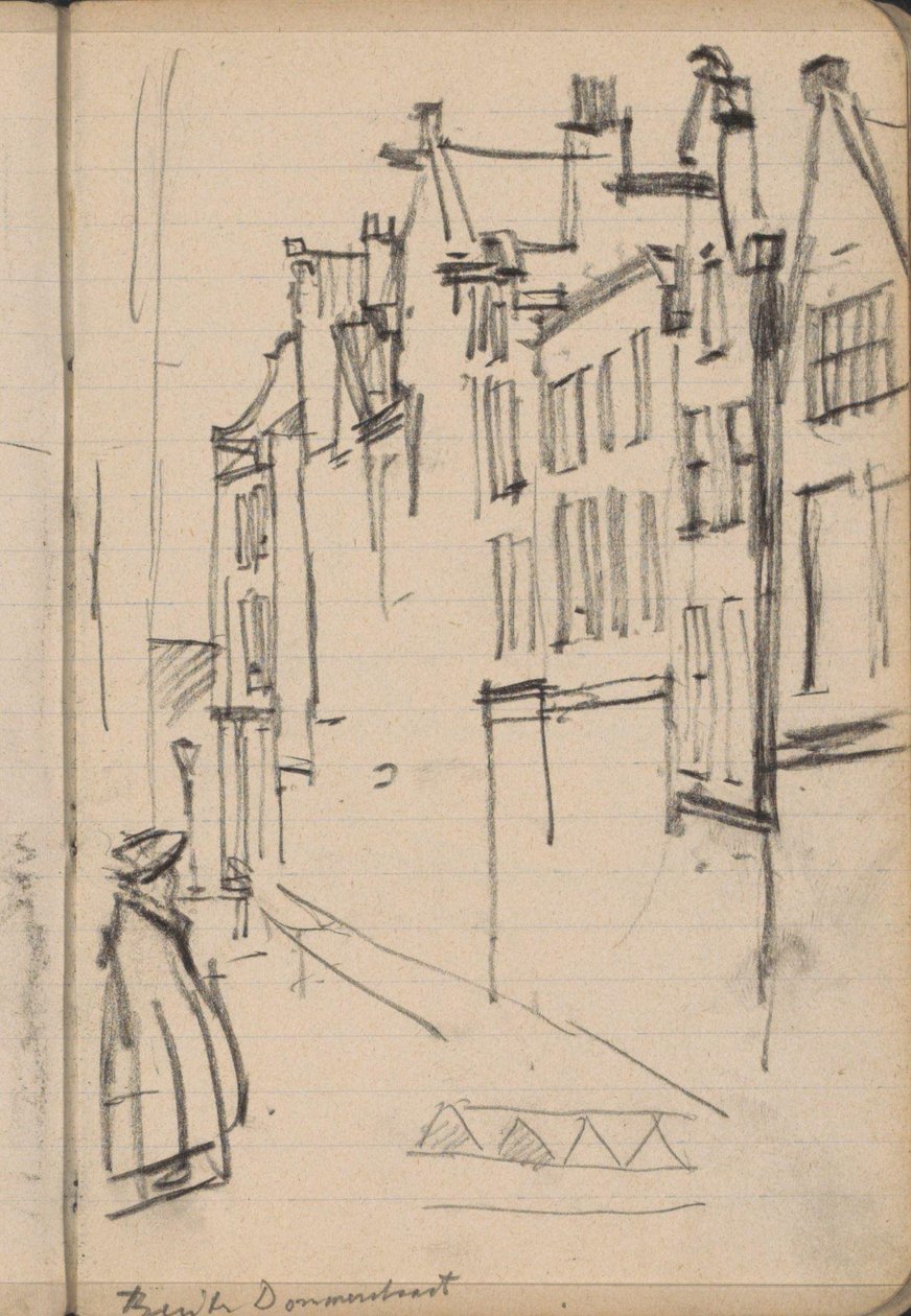 Gezicht op de Buiten Dommersstraat te Amsterdam door George Hendrik Breitner