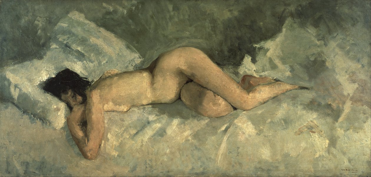 Liggend naakt door George Hendrik Breitner
