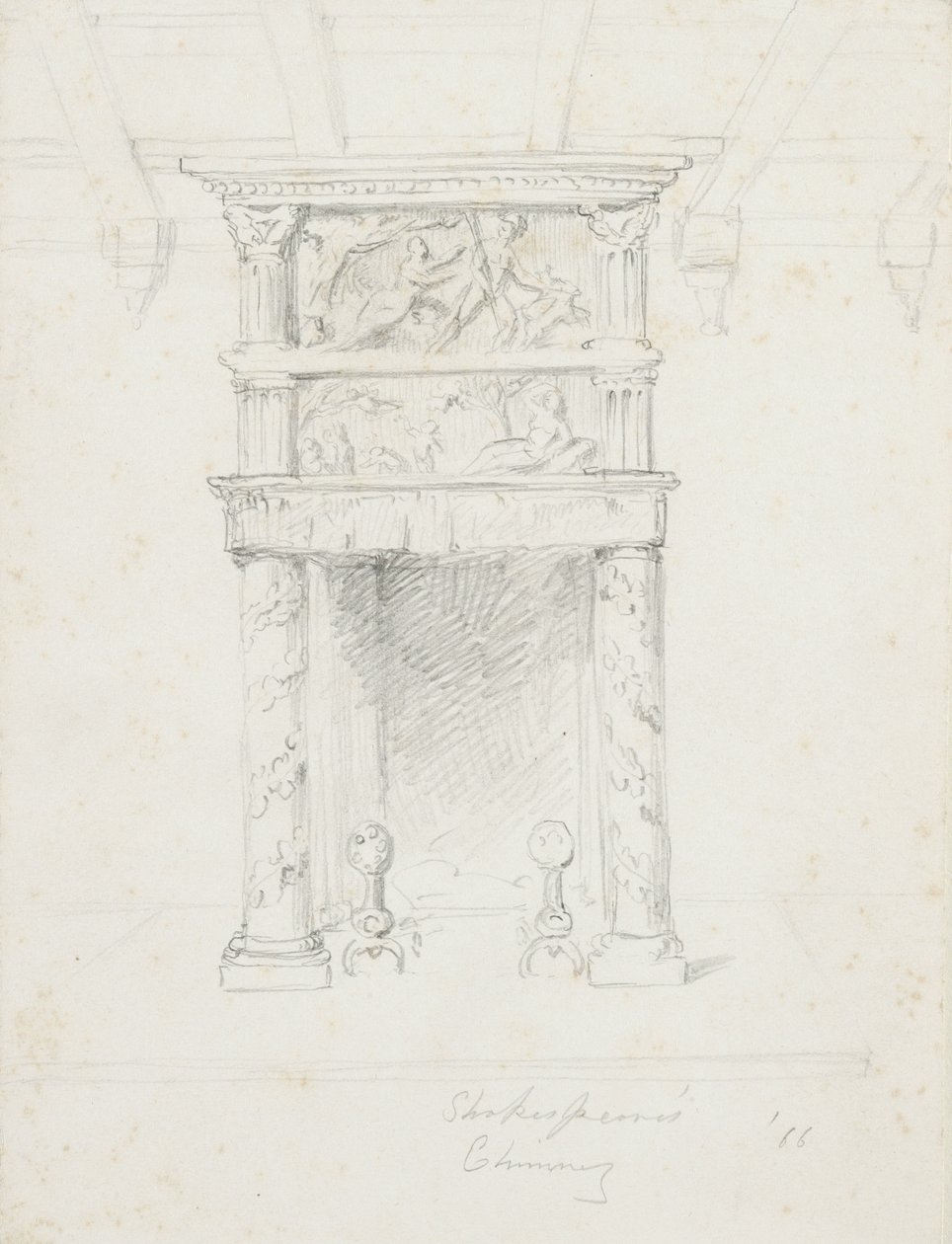 Shakespeares Schoorsteen, 1866 door George Henry Hall