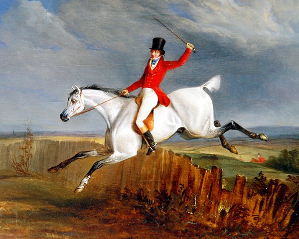 Heer op zijn grijze jager door George Henry Laporte