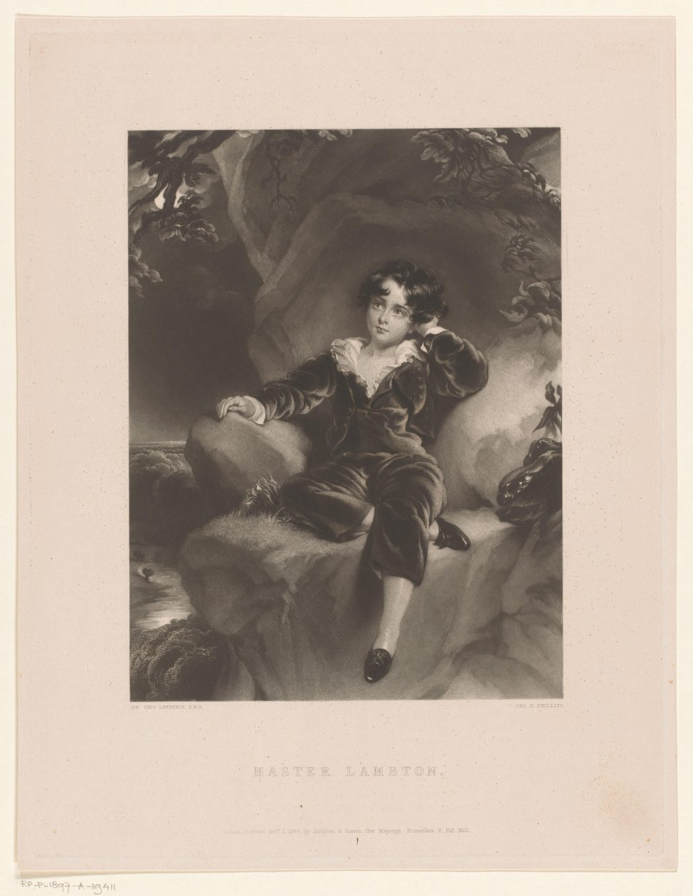 Portret van Charles William Lambton door George Henry Phillips