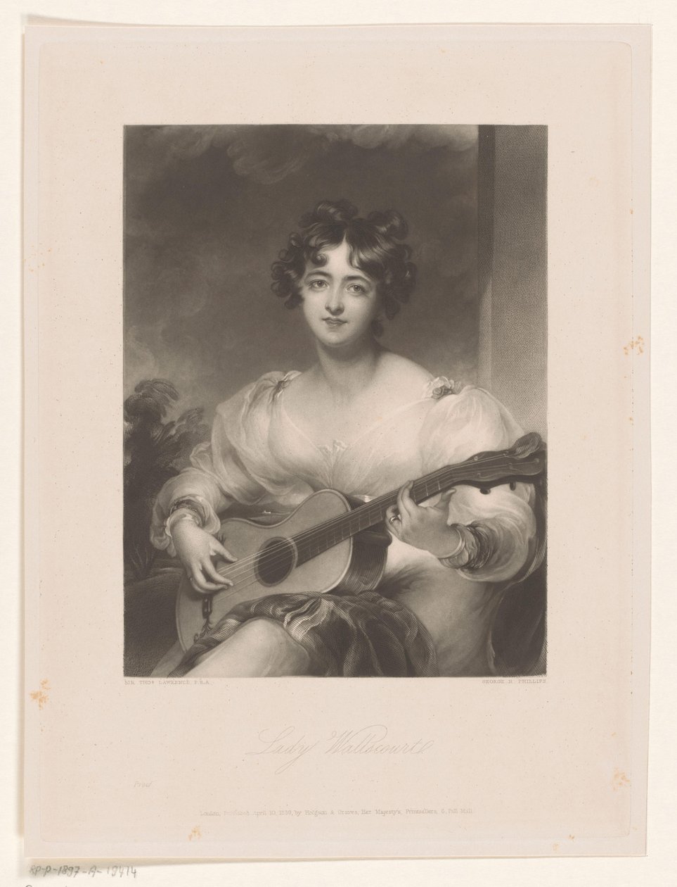 Portret van Elizabeth Black door George Henry Phillips