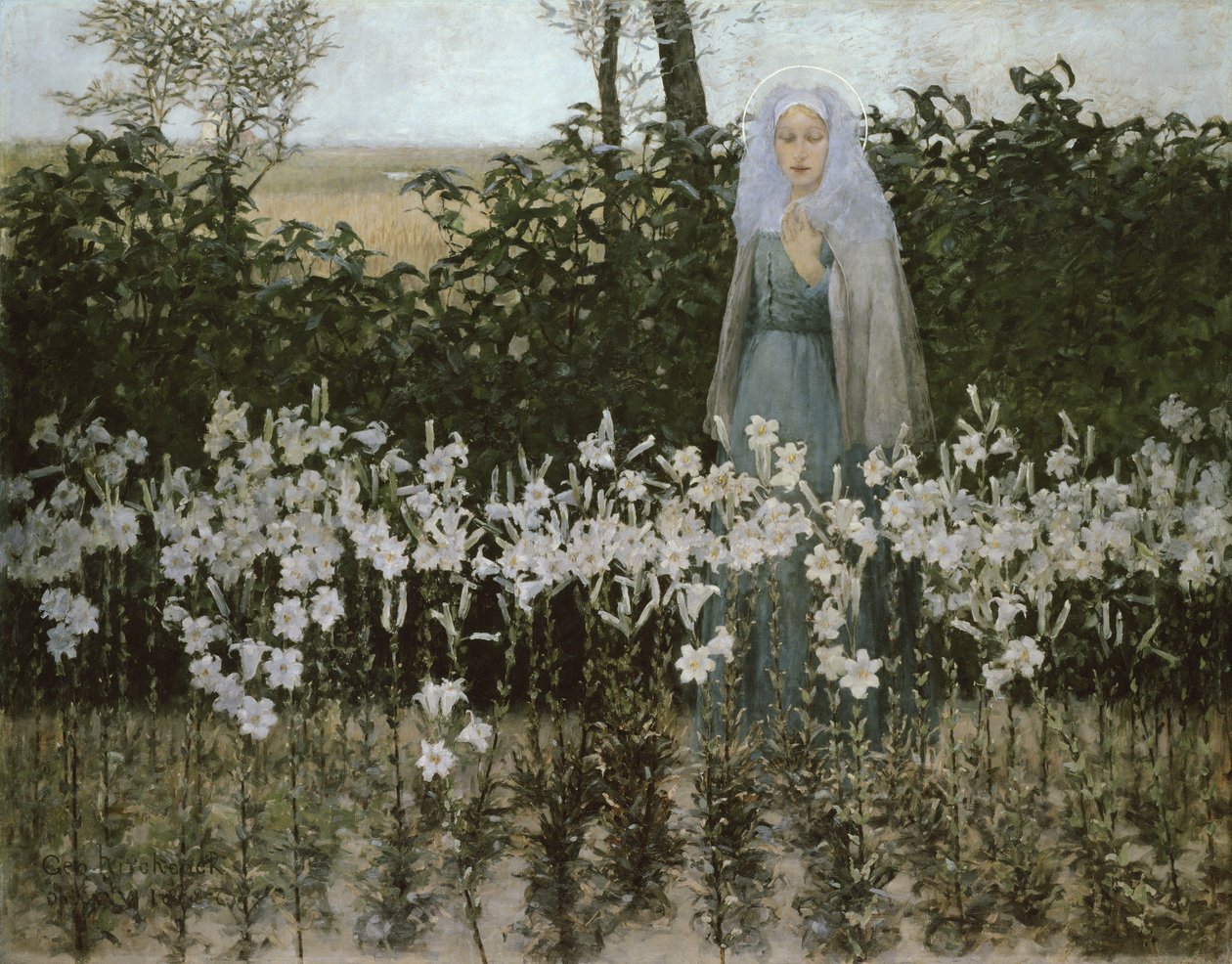 De annunciatie, 1887 door George Hitchcock