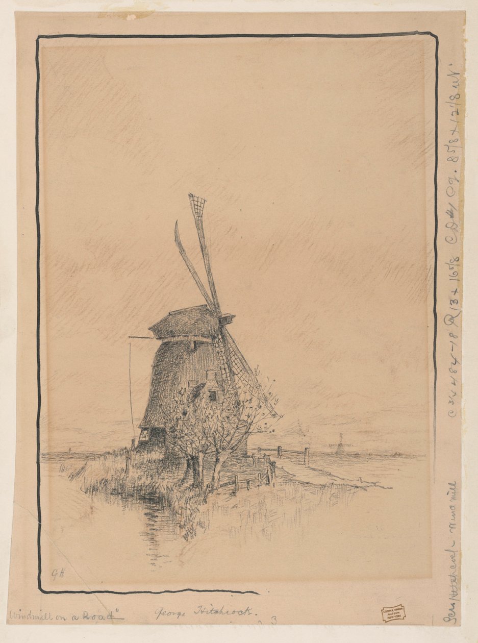 De Windmolen aan de Weg door George Hitchcock