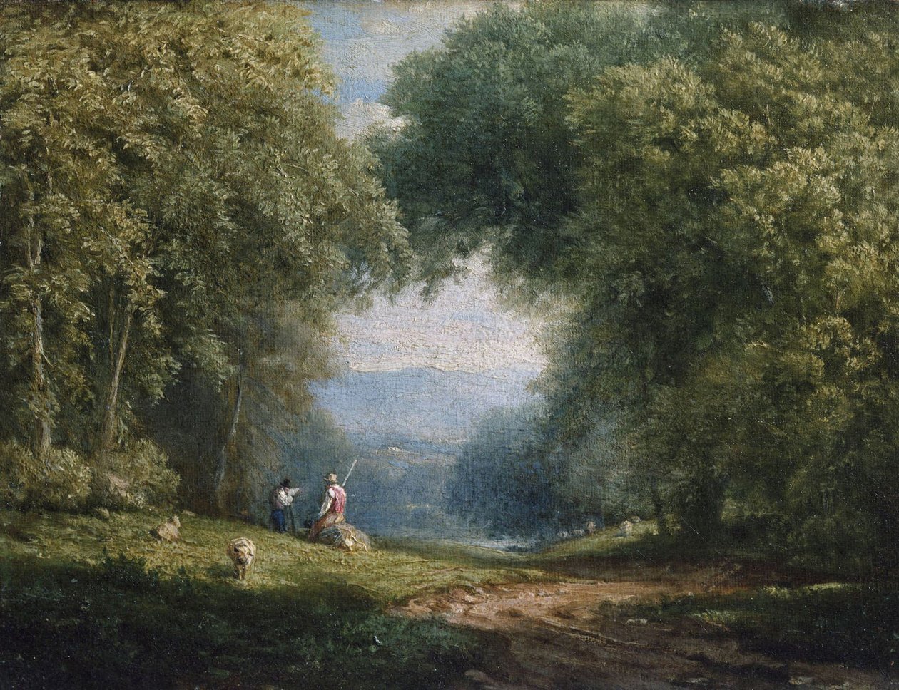 Landelijk tafereel door George Inness