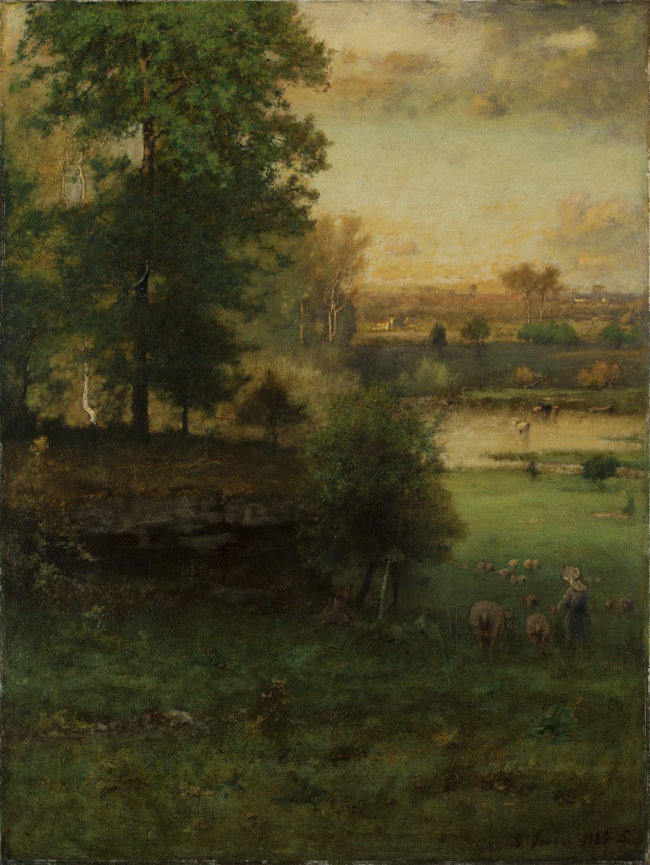 Een tafereel in Durham, een idylle door George Inness