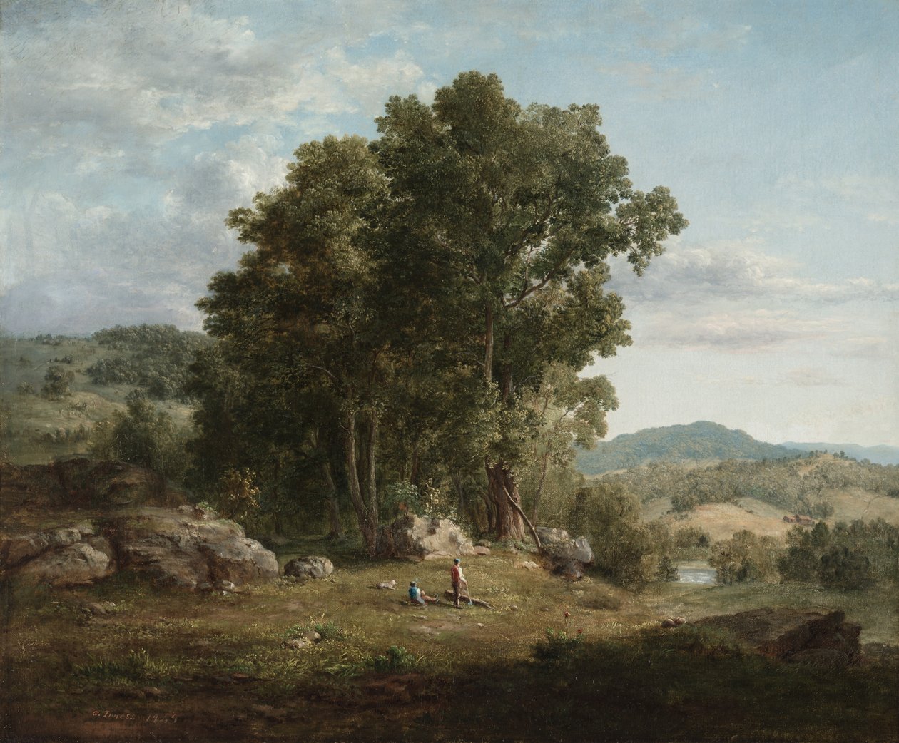 De Houthakker door George Inness