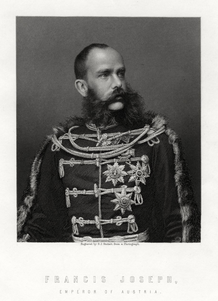 Frans Jozef, keizer van Oostenrijk, 19e eeuw door George J. Stodart