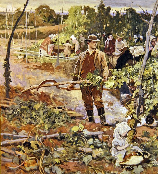 De arenleesters door George John Pinwell