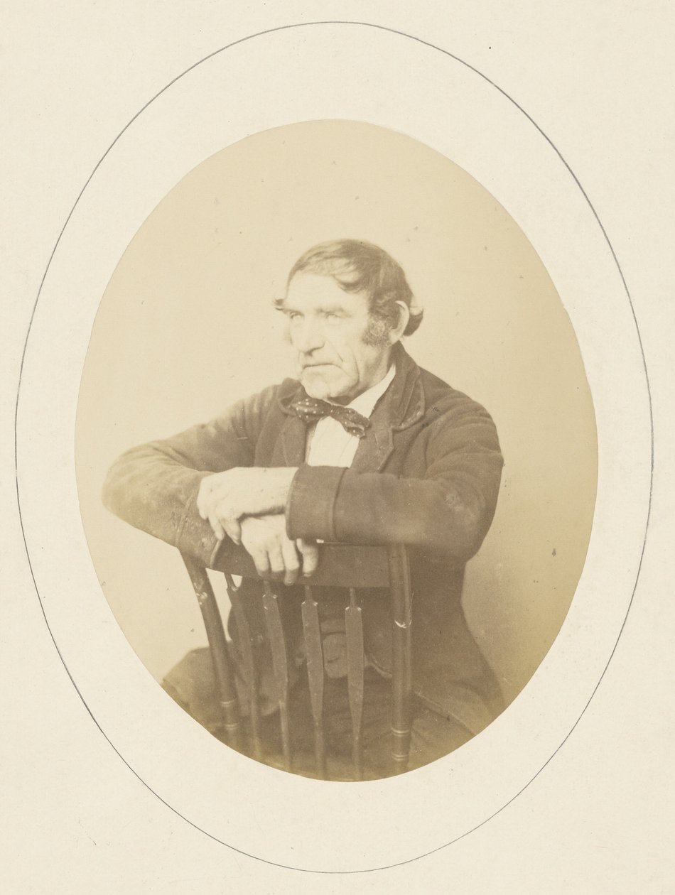 [Portret van een man die op een stoel zit] door George Kendall Warren